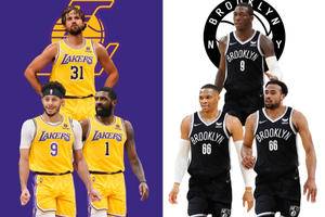 NBA Insider Says He Can See A Scenario Where Los Angeles Lakers Land Kyrie Irving, Joe Harris, And Seth Curry For Russell Westbrook, Talen Horton-Tucker, And Kendrick Nunn