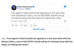 BREAKING: Boston Celtics Sign Former 9th Overall Pick
