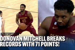 ‘Speechless at this greatness’: NBA star Donovan Mitchell smashes records in historic 71-point night