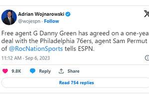 Philadelphia 76ers bring back Danny Green for 2023-24 season