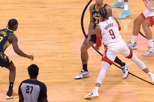 Rockets’ Dillon Brooks fined $25,000 for below the belt hit during Pacers’ preseason clash