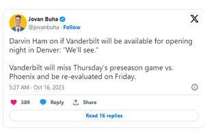 Darvin Ham provides worrisome update on Jarred Vanderbilt ahead of Lakers season opener vs. Nuggets