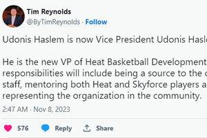 Udonis Haslem Returns To The Miami Heat As Vice President Of Basketball Development