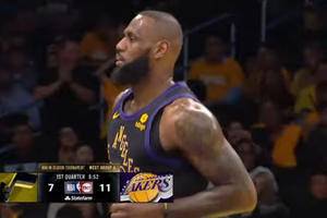 LeBron James tops 39,000 points, Lakers complete sweep through tournament play, 131-99 over Jazz