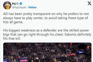 Kings’ Domantas Sabonis Cooked Lakers’ Anthony Davis, and NBA Fans Were Ruthless