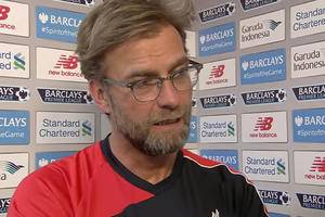 Jurgen Klopp attended the post-match press conference