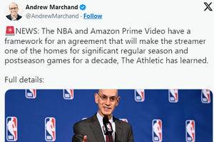 NBA Strikes Broadcast Deal With Amazon, ESPN