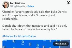 Luka Doncic dismisses beef rumors with Celtics Kristaps Porzingis ahead of NBA Finals showdown