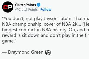 Draymond Green gets real on Jayson Tatum's diminished role with Team USA