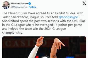 Suns sign Jaden Shackelford to an Exhibit 10 deal