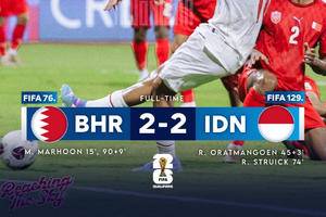 FIFA World Cup qualification (AFC): Bahrain 2-2 Indonesia