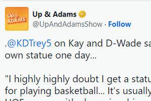 Kevin Durant disagrees with Dwyane Wade statue take