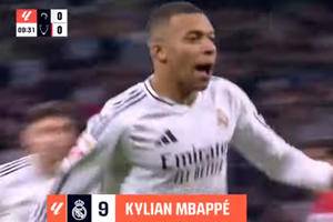 Kylian Mbappe and Federico Valverde score superb goals as Real Madrid move up to second place in LaLiga with 4-2 victory against Sevilla