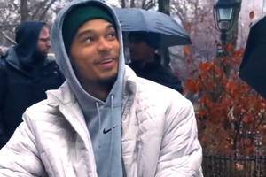 Victor Wembanyama Hosts Chess Day in New York's Washington Square Park