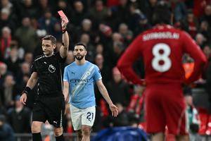 Dominik Szoboszlai's Red Card Incident Sparks Controversy in Liverpool vs Man City Clash